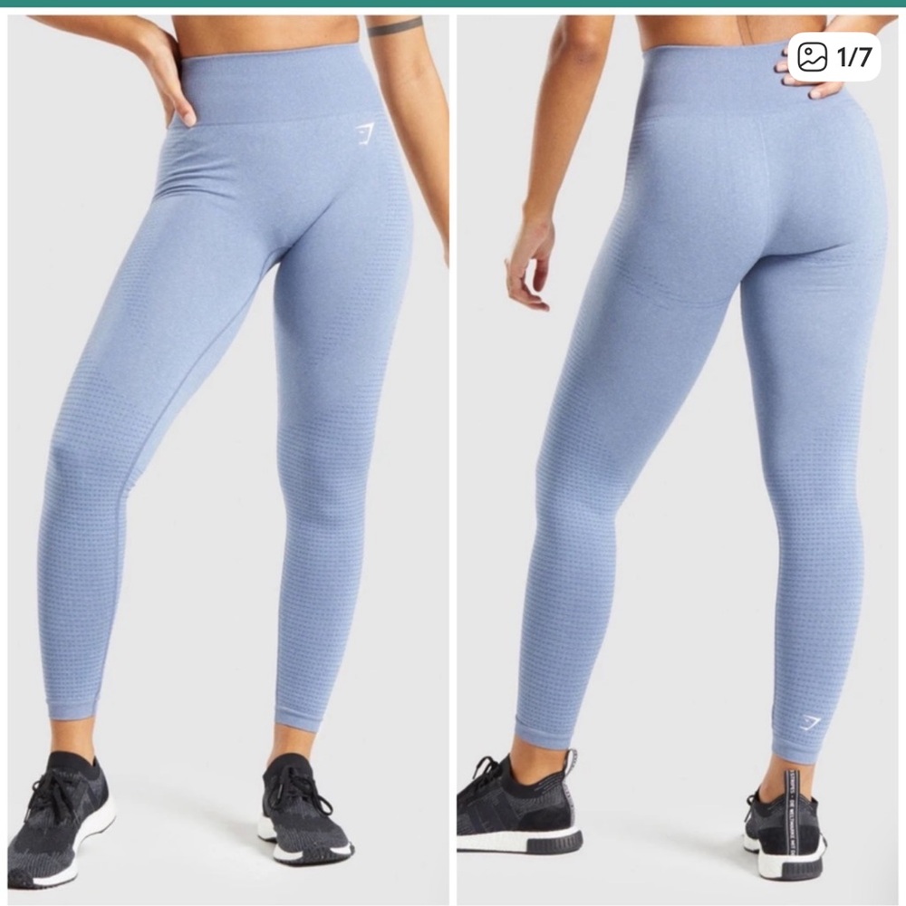 Gymshark Vital Seamless Leggings Marl Blue